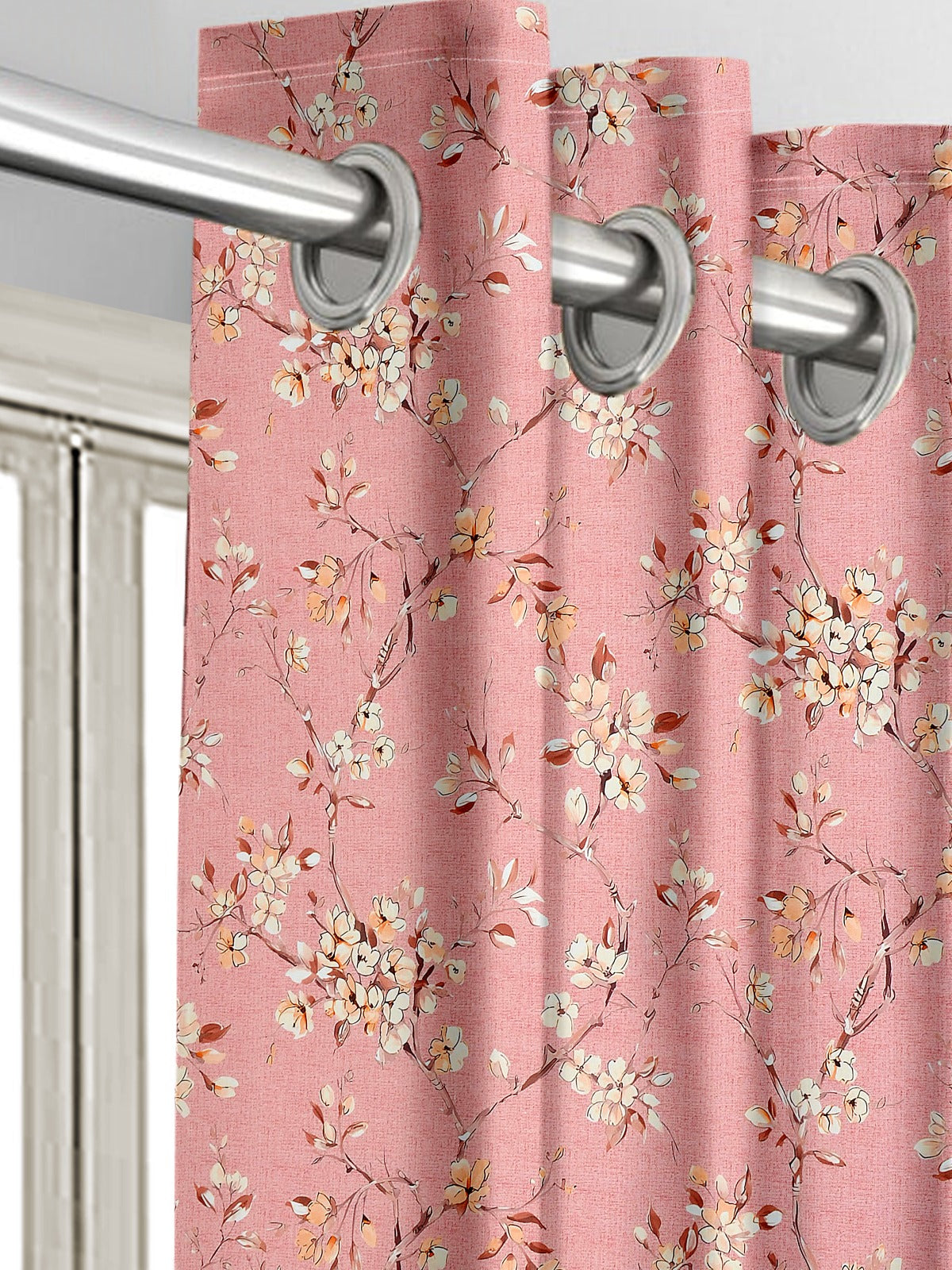 Comic Rose Blackout Curtains – A Delicate Touch of Elegance with Light-Blocking Functionality