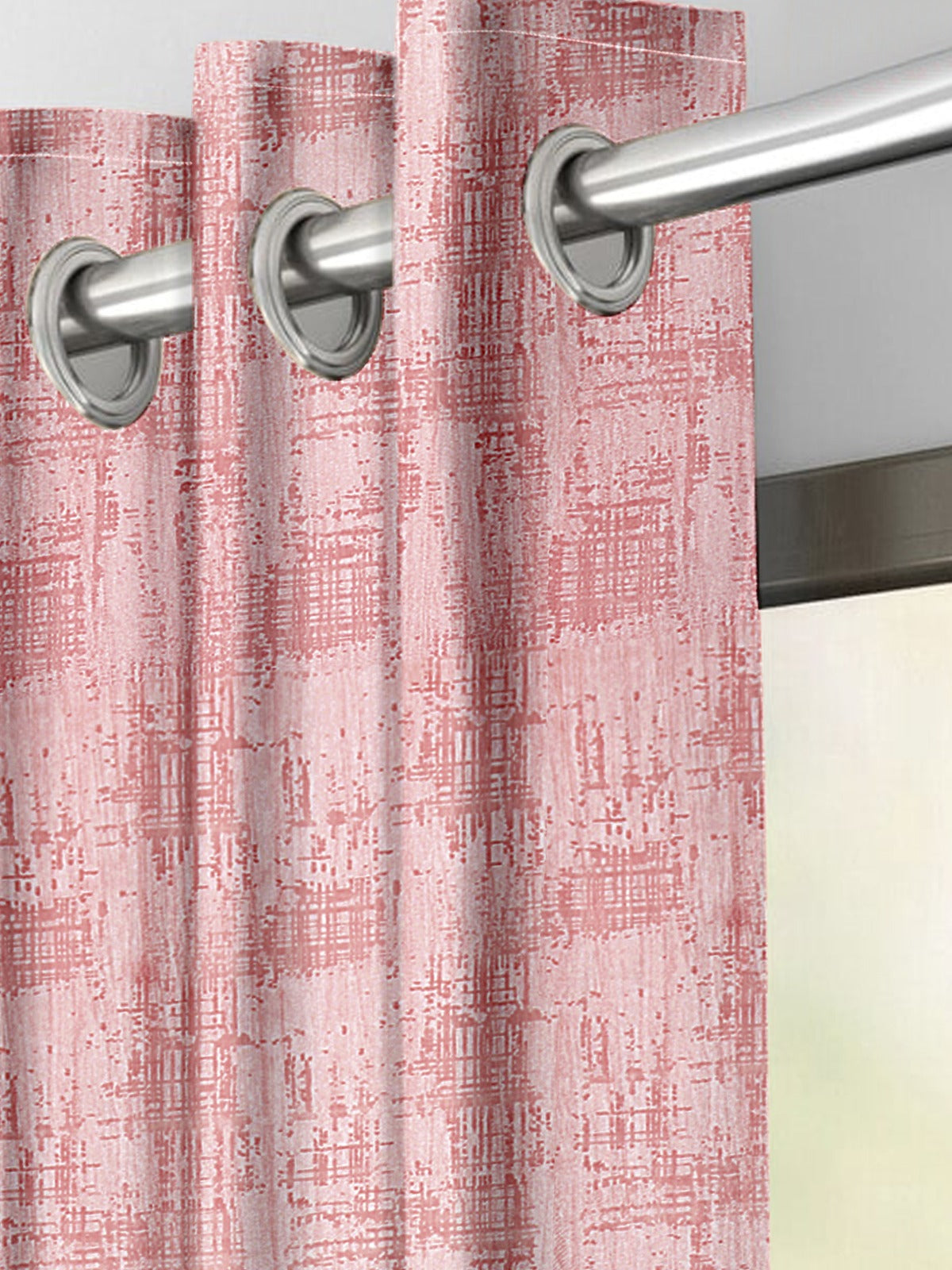 Ice Crush Rose Curtains – Subtle Textured Elegance for Modern Living Spaces