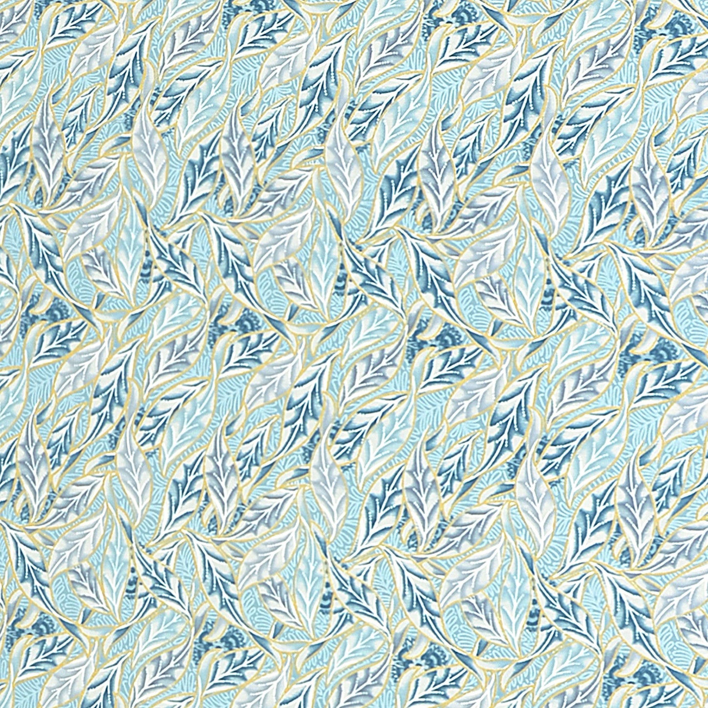 Ornate Blue Curtains – Refreshing Botanical Touch