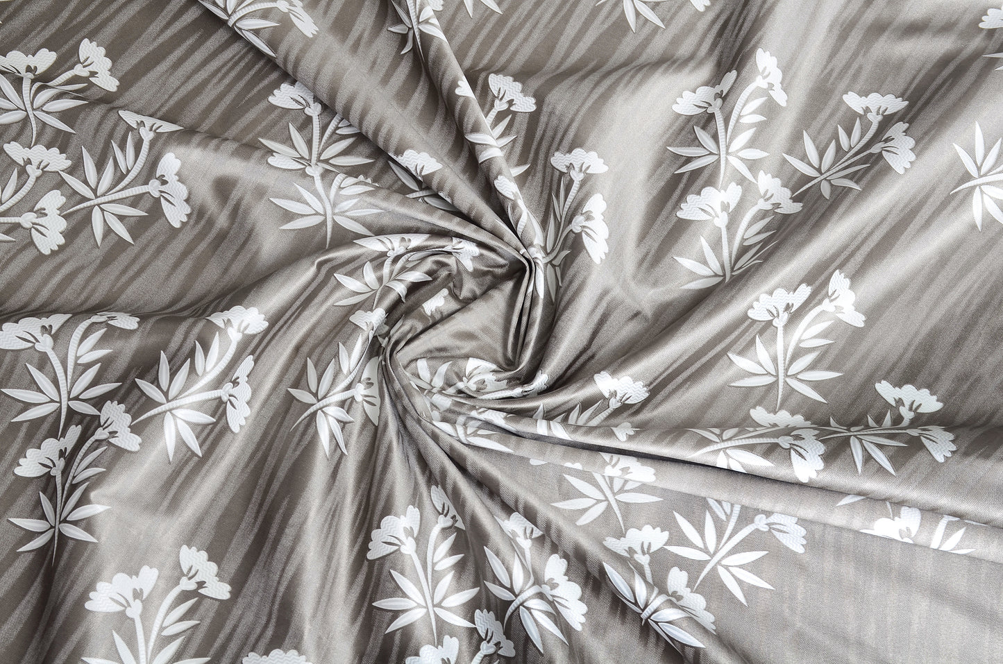 Remy Coffee Curtains – Elegant Bamboo Floral Design