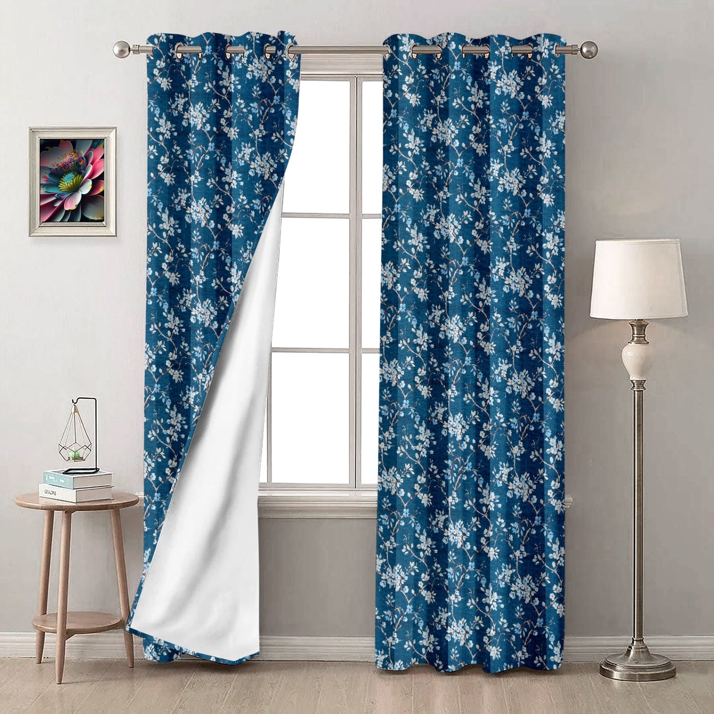 Comic Blue Blackout Curtains – A Splash of Sophistication with Light-Blocking Functionality