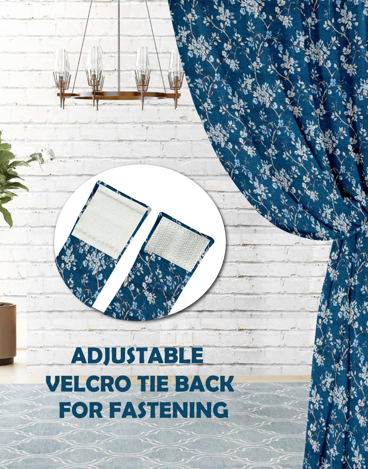 Comic Blue Blackout Curtains – A Splash of Sophistication with Light-Blocking Functionality