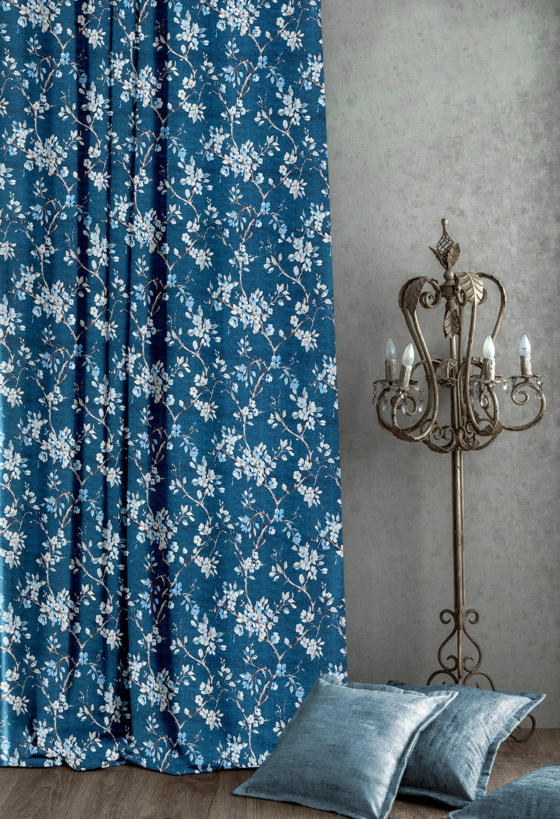 Comic Blue Blackout Curtains – A Splash of Sophistication with Light-Blocking Functionality