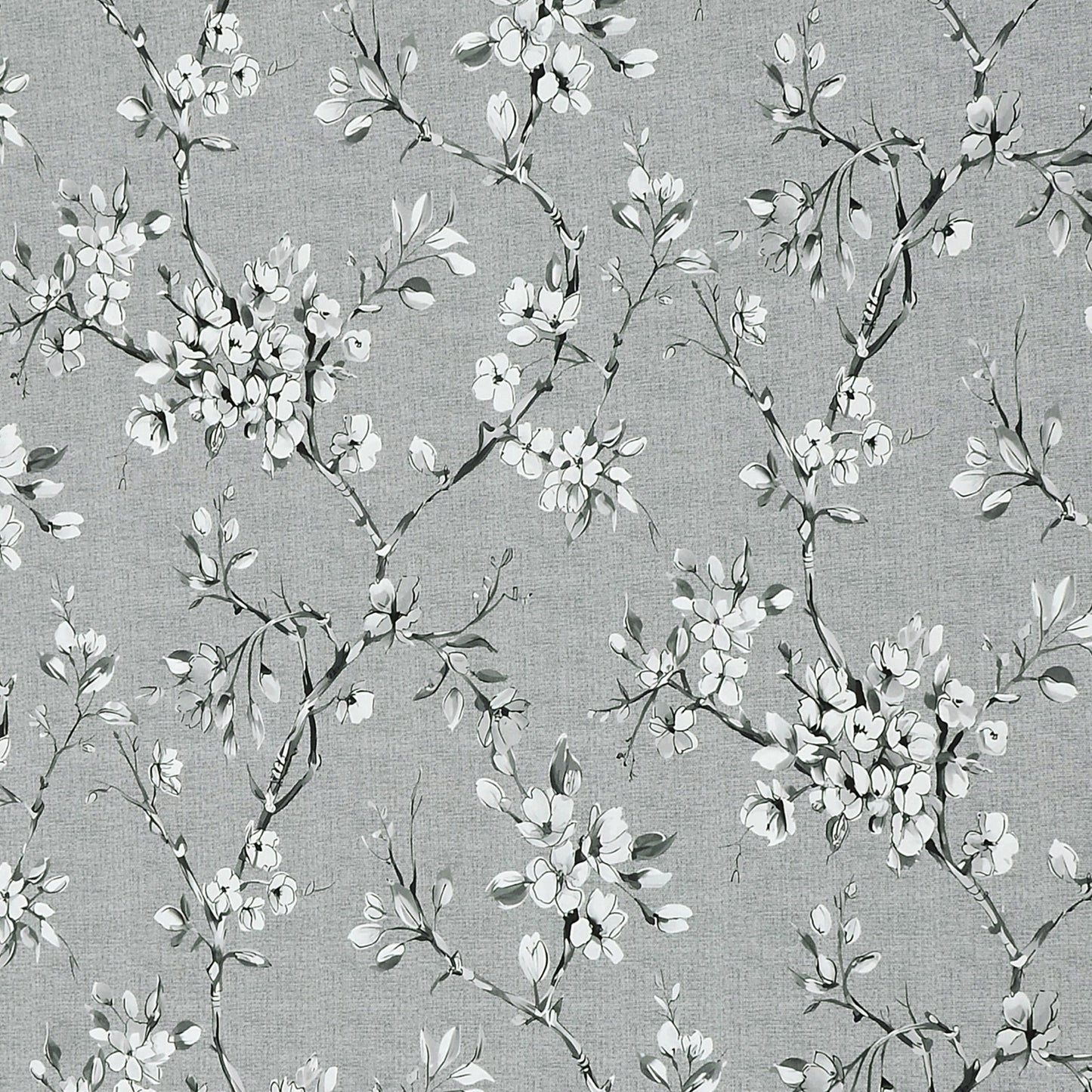 Comic Grey Blackout Curtains – Subtle Floral Elegance with Light-Blocking Functionality