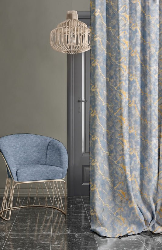 Digi gold Grey Curtains – Timeless Glamour