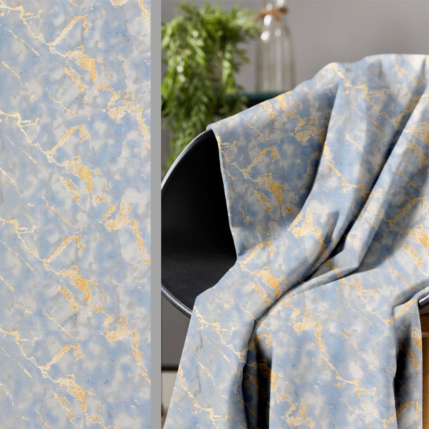 Digi gold Grey Curtains – Timeless Glamour