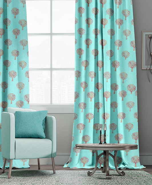 Forex Aqua Tree Curtains – Refreshing Elegance
