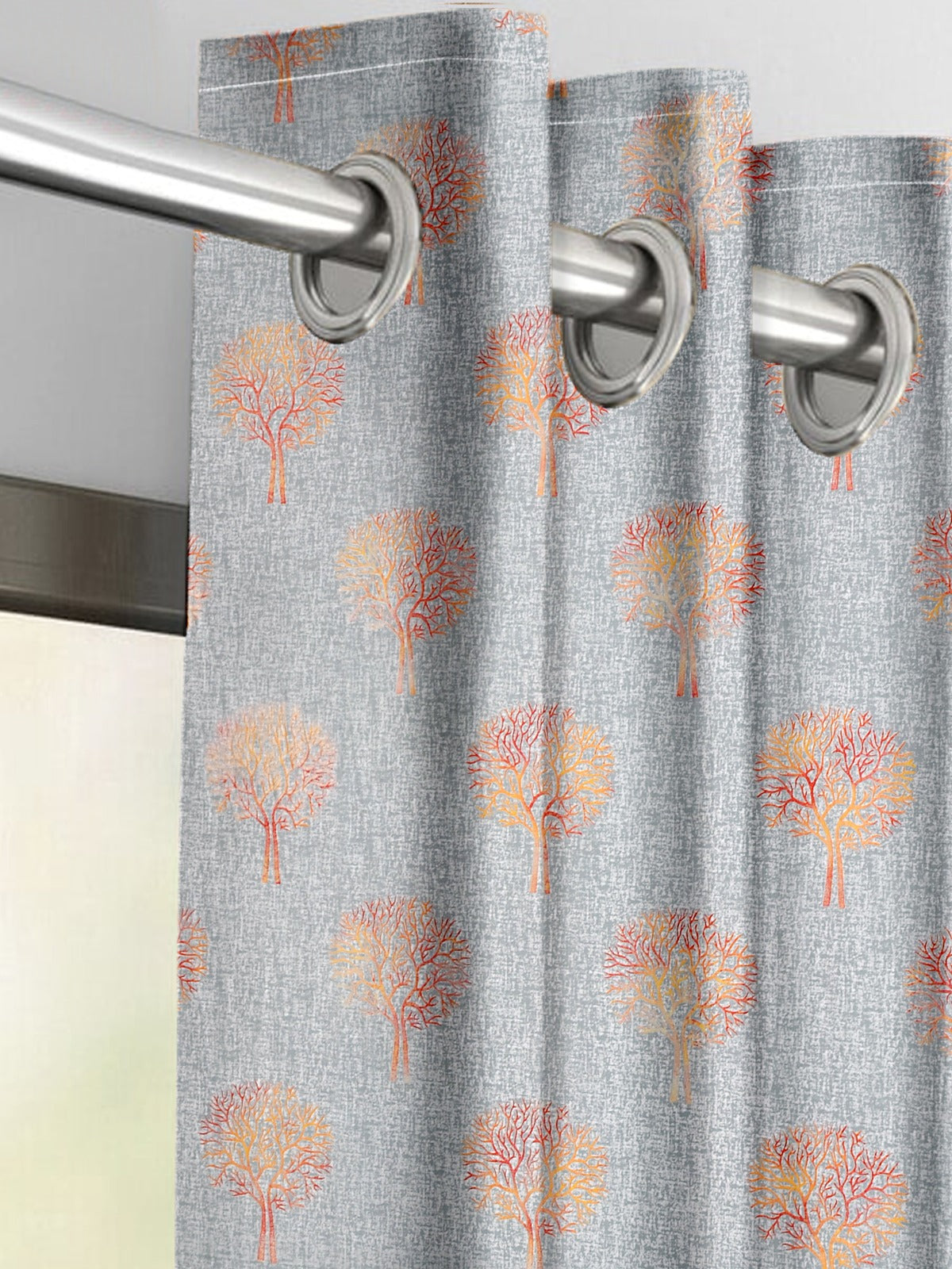 Forex Grey Tree Curtains – Elegant Nature Accents
