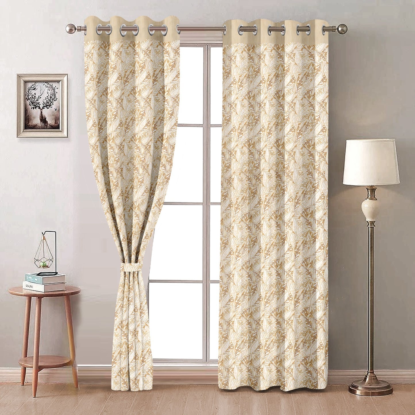 Ornate Cream Curtains – Timeless Elegance