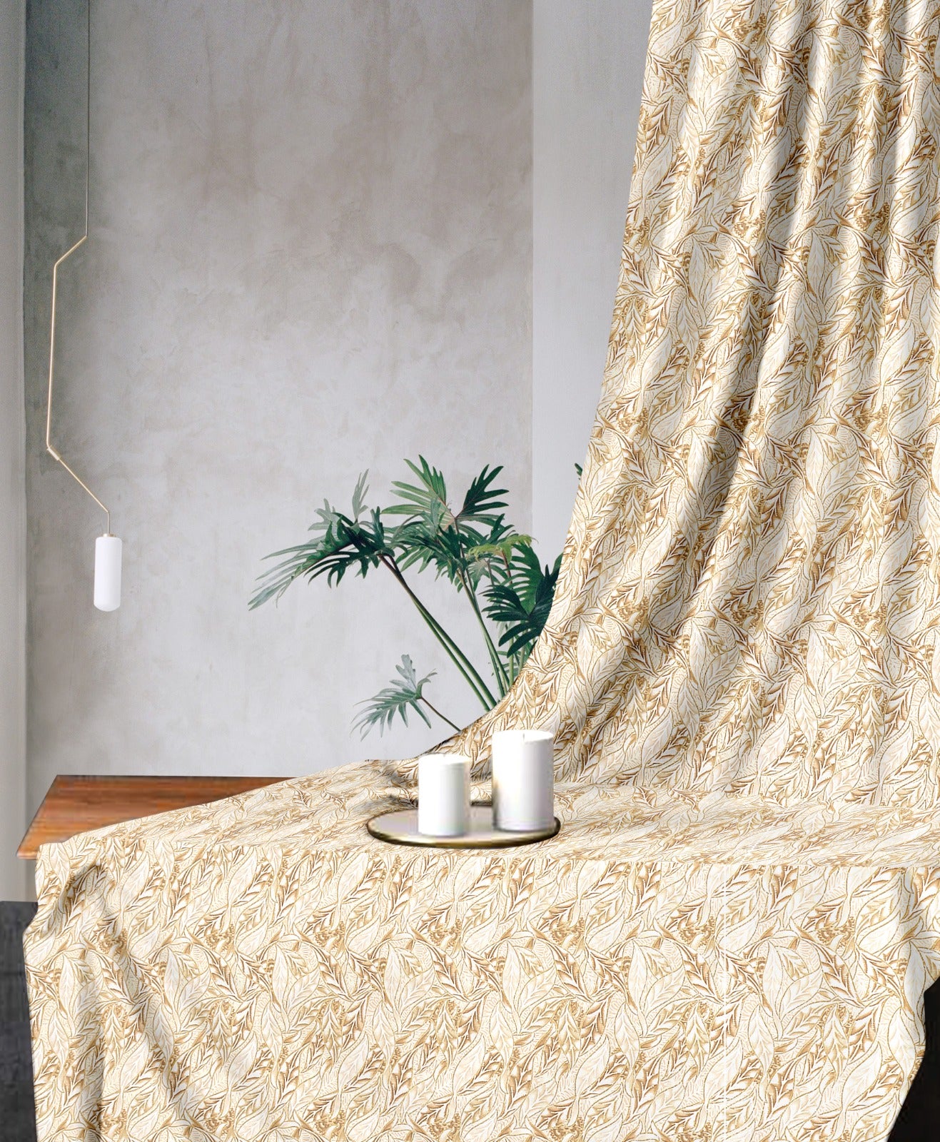 Ornate Cream Curtains – Timeless Elegance