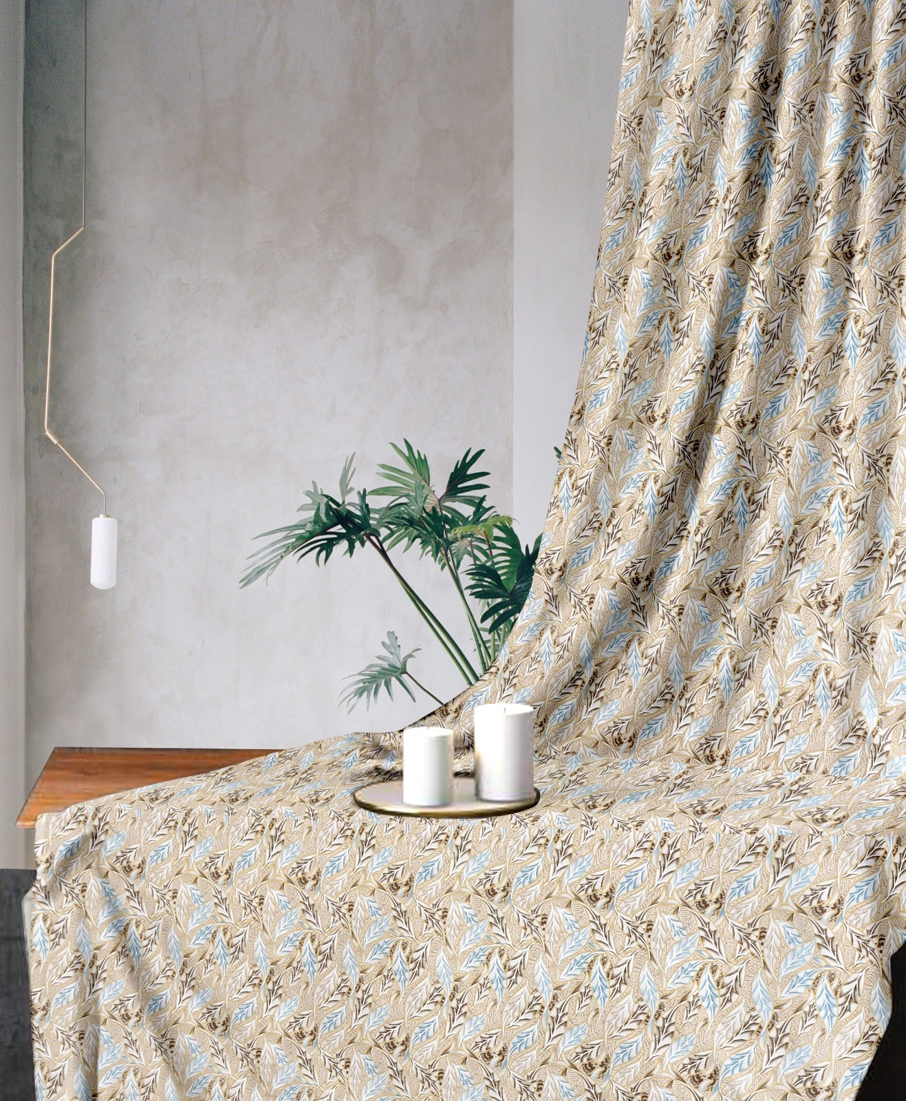 Ornate Mushroom Curtains – Subtle Sophistication