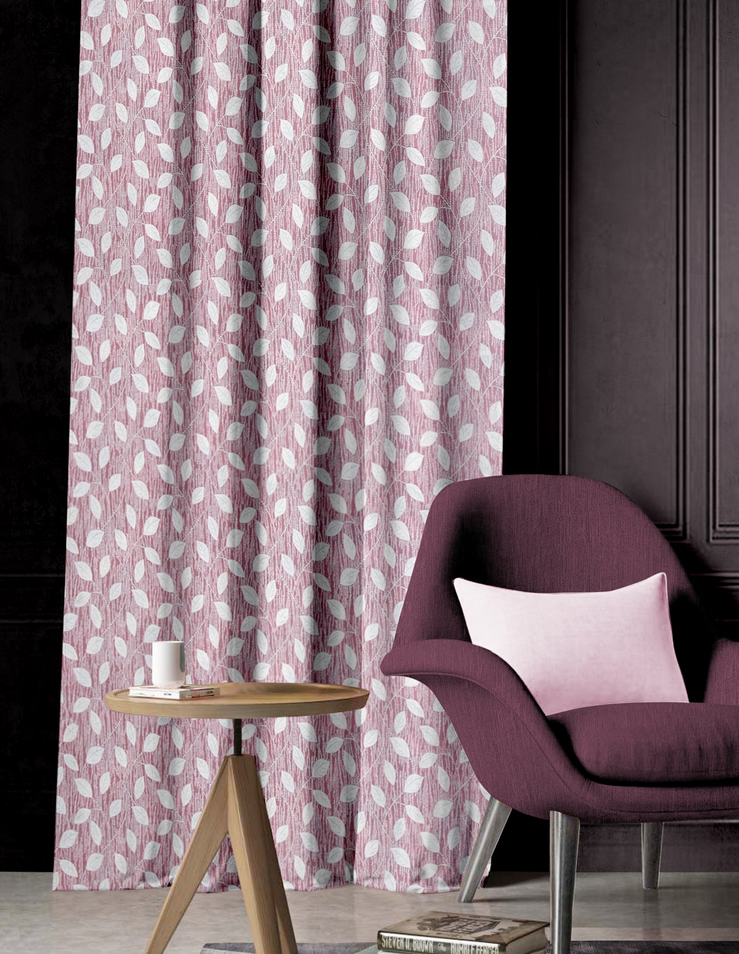 Titan Rose Curtains – Soft Leafy Design for a Charming and Elegant Interior