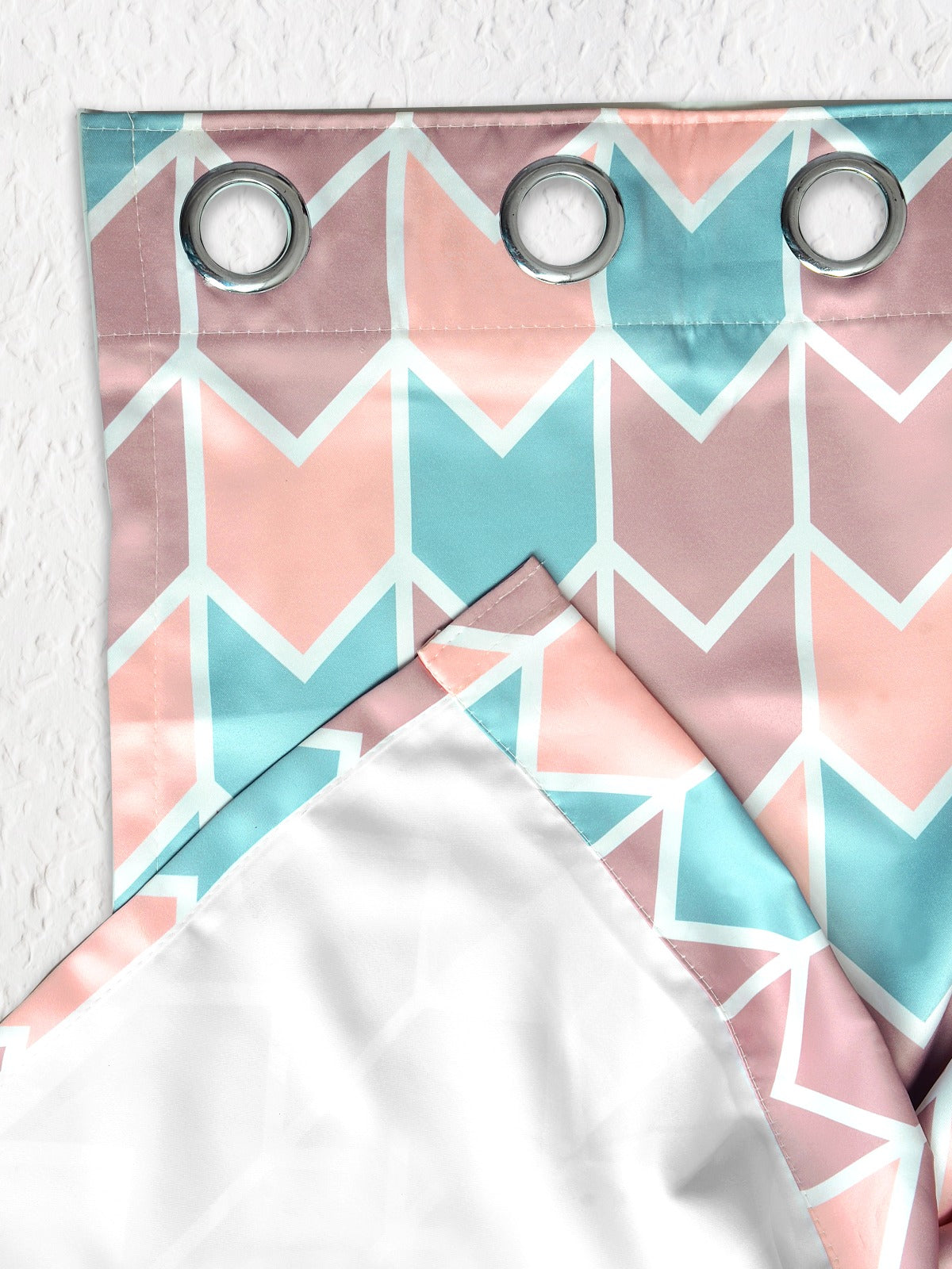 Upton Pink Chevron Curtains – Soft Geometric Design for Modern and Subtle Interiors